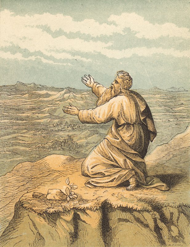 The Death of Moses (coloured engraving) 作者 英语学校
