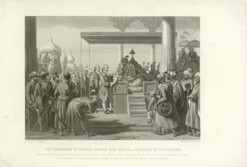 孟加拉人，比哈尔邦和奥里萨邦的Dewannee在英国，印度，1765年获得了批评 作者 英语学校