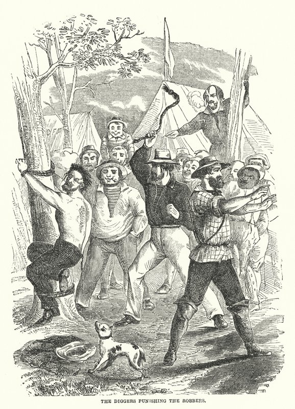 The Diggers punishing the Robbers (engraving) 作者 英语学校