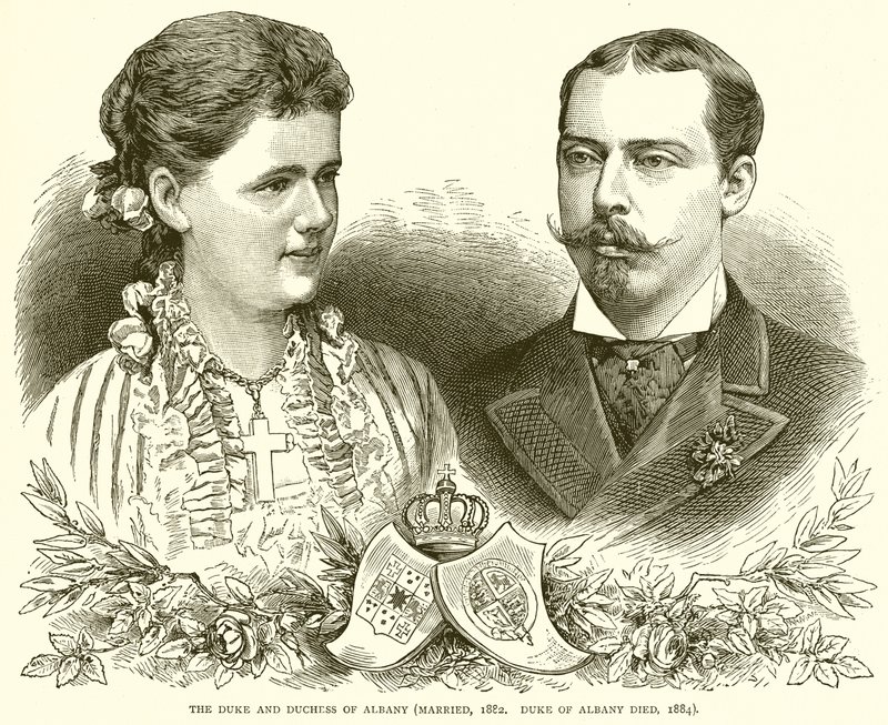 奥尔巴尼公爵和公爵夫人（1882年结婚。奥尔巴尼公爵死于1884年） 作者 英语学校