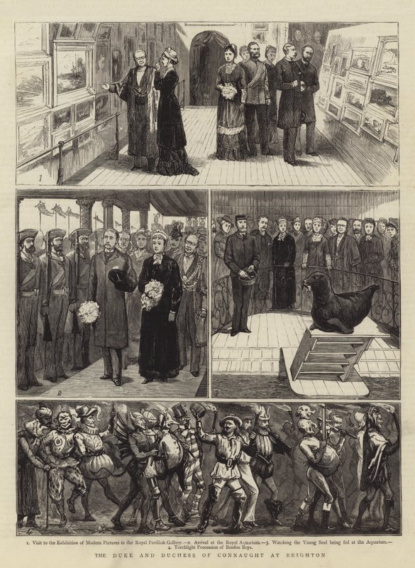 布莱顿的康诺特公爵和公爵夫人（版画） 作者 英语学校