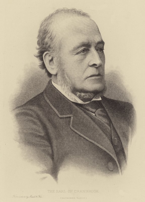 Cranbrook伯爵，Gathorne Hardy 作者 英语学校
