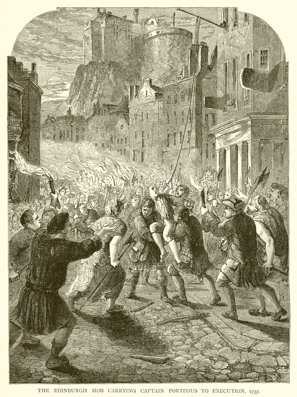 1737年爱丁堡暴徒携带Porteous船长执行 作者 英语学校