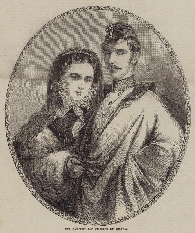 The Emperor and Empress of Austria (engraving) 作者 英语学校