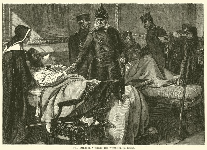 1871年5月，皇帝拜访了受伤的士兵 作者 英语学校