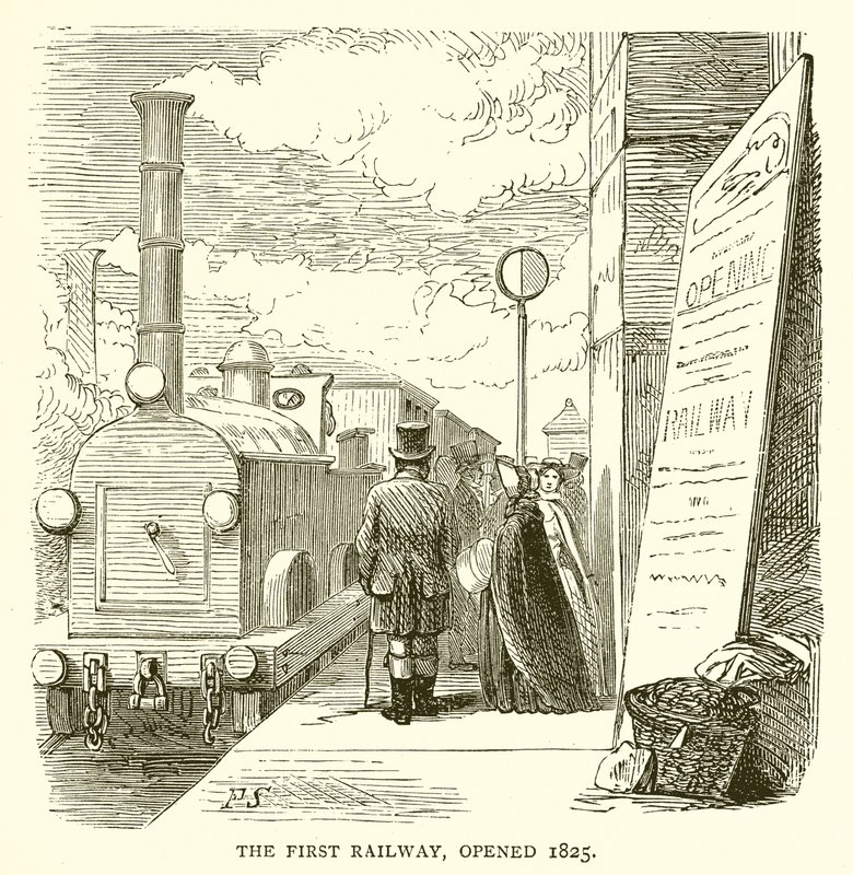 第一条铁路，1825年开通 作者 英语学校