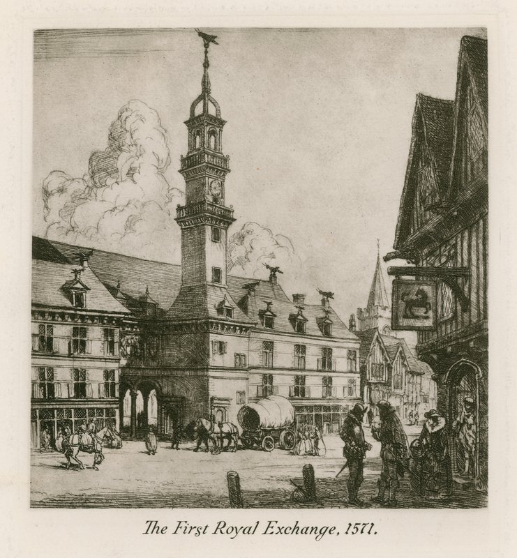 伦敦第一皇家交易所，1571年 作者 英语学校