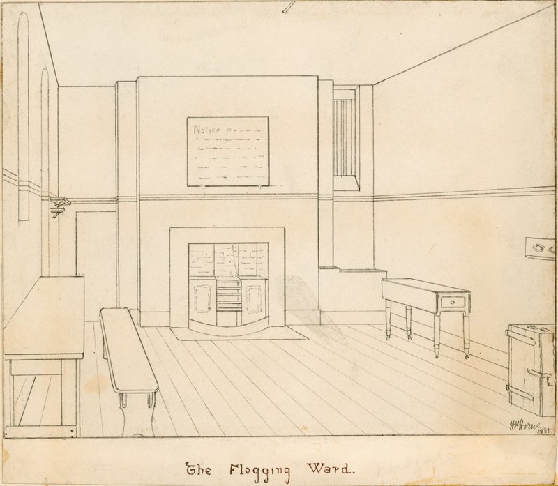 Newgate监狱的Flogging Ward 作者 英语学校