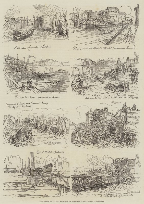 法国的洪水（版画） 作者 英语学校