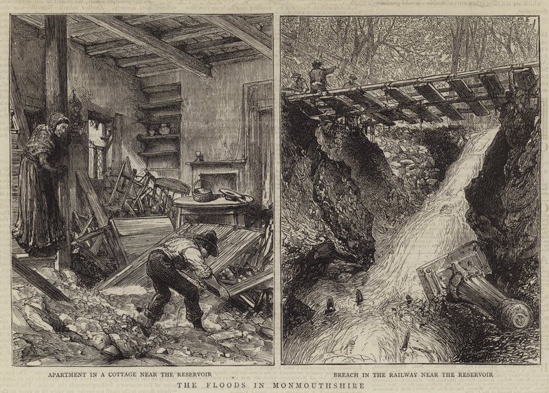 The Floods in Monmouthshire (engraving) 作者 英语学校