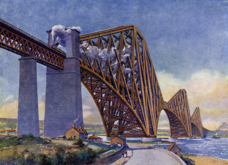 The Forth Bridge, the most wonderful bridge in the world (litho) 作者 英语学校