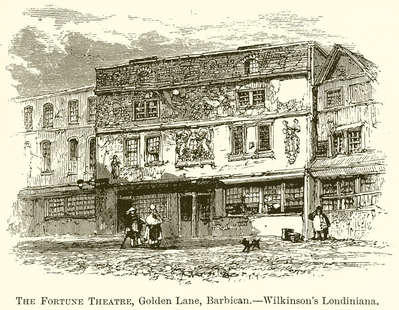 财富剧院，Golden Lane，Barbican .-- Wilkinsons Londiniana 作者 英语学校