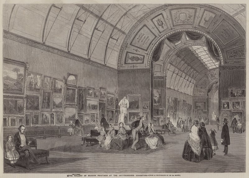 The Gallery of Modern Paintings at the Art-Treasures Exhibition (engraving) 作者 英语学校