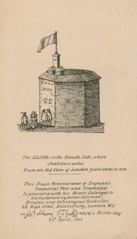 The Globe，Bankside，London，基于1579年发表的伦敦旧观点 作者 英语学校