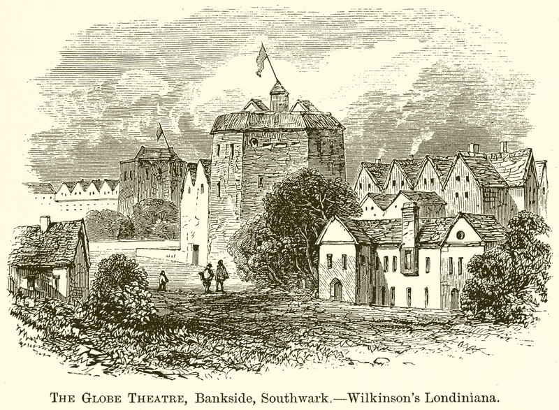 环球剧院，Bankside，Southwark .-- Wilkinsons Londiniana 作者 英语学校