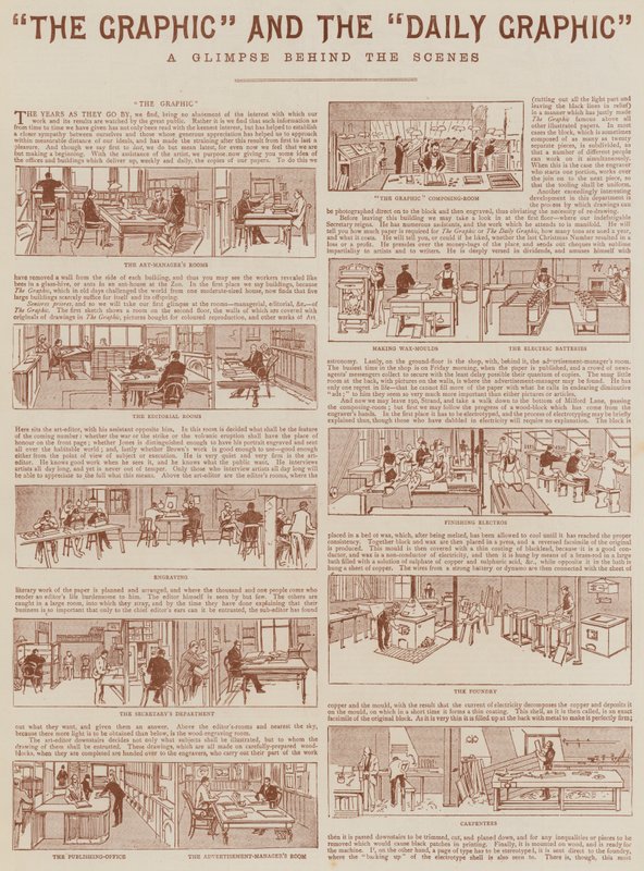 "The Graphic "和 "Daily Graphic"（雕版印刷）。 作者 英语学校