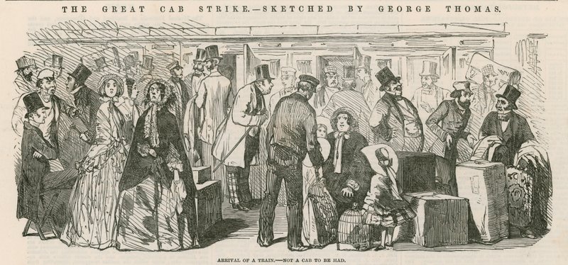 Great Cab Strike：到达一列火车 - 不是出租车 作者 英语学校