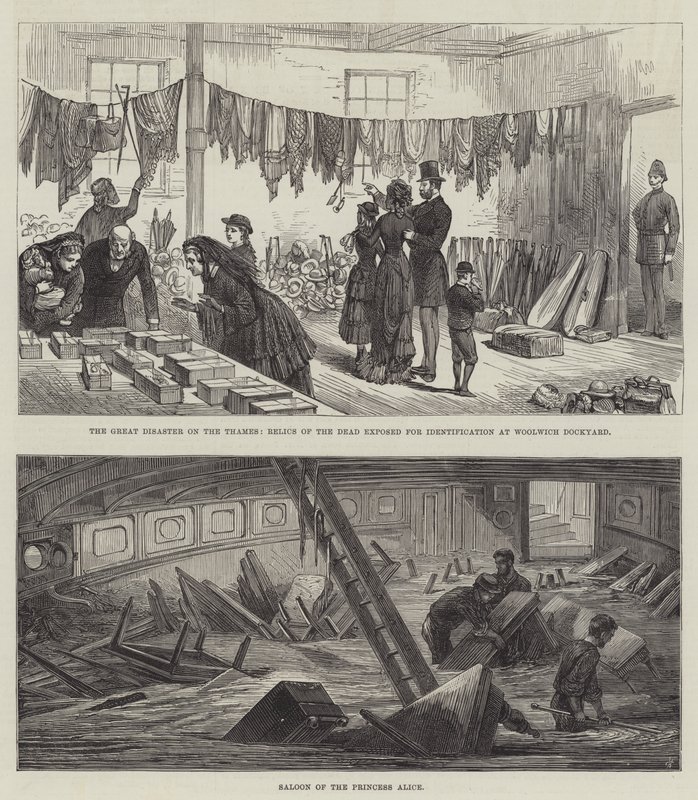 泰晤士河上的大灾难（版画） 作者 英语学校