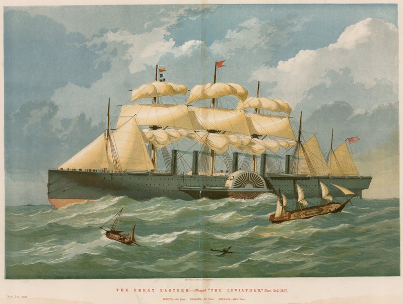 大东方，1827年11月3日命名为利维坦 作者 英语学校