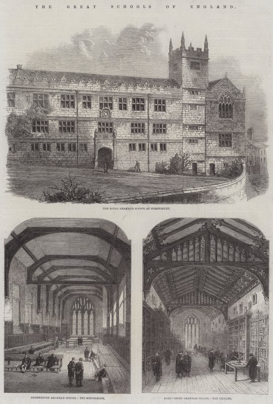 英国的伟大学校（版画） 作者 英语学校