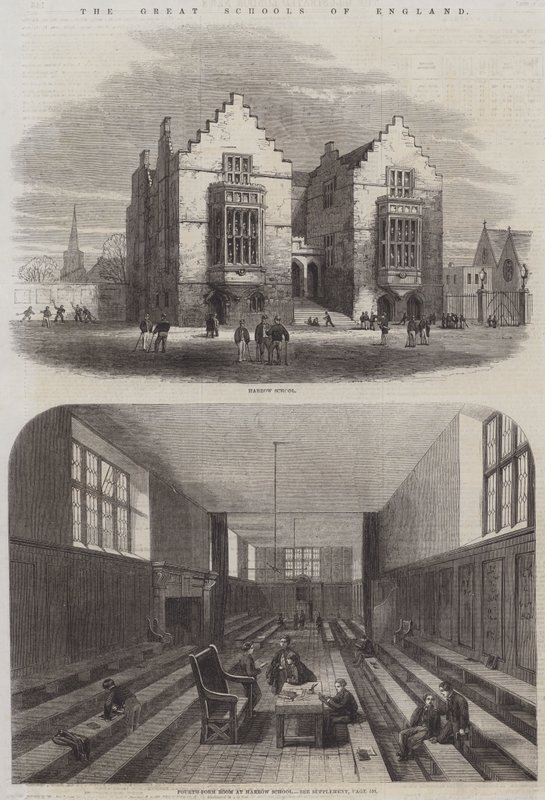 英国的伟大学校（版画） 作者 英语学校