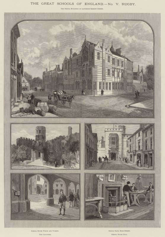 The Great Schools of England, Rugby (engraving) 作者 英语学校
