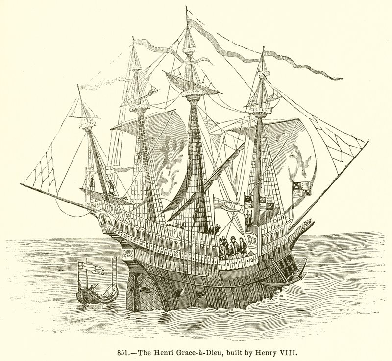 Henri Grace-a-Dieu，亨利八世建造 作者 英语学校