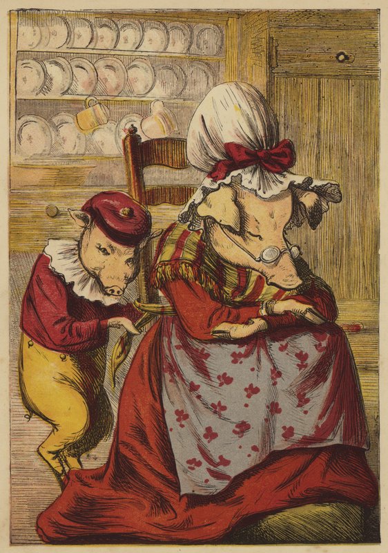 The History Of Five Little Pigs (coloured engraving) 作者 英语学校