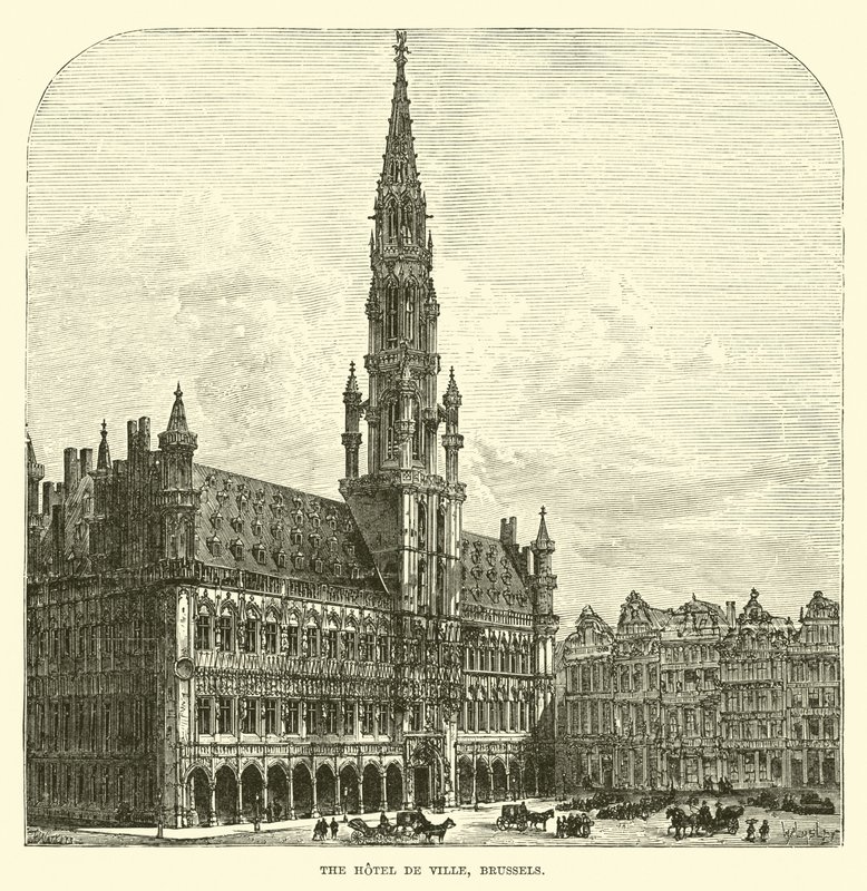 Hotel de Ville，布鲁塞尔 作者 英语学校