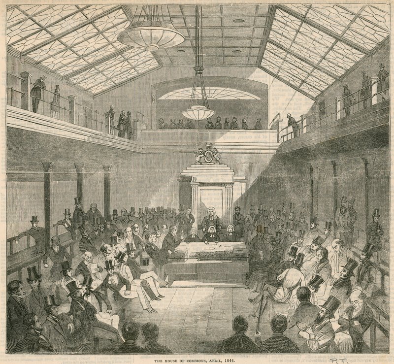 下议院，威斯敏斯特，伦敦，1844年4月 作者 英语学校