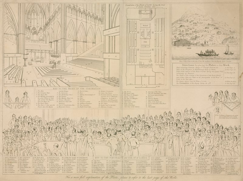 1820年卡罗琳女王审判时的上议院 作者 英语学校