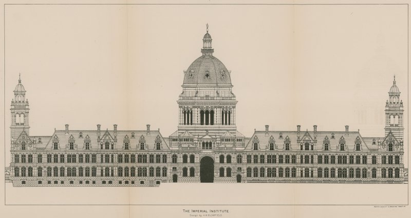 帝国学院，由AW Blomfield设计 作者 英语学校