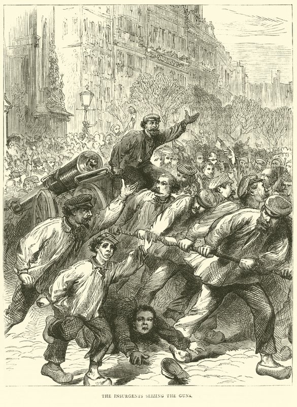 叛乱者夺取枪支，1871年3月 作者 英语学校