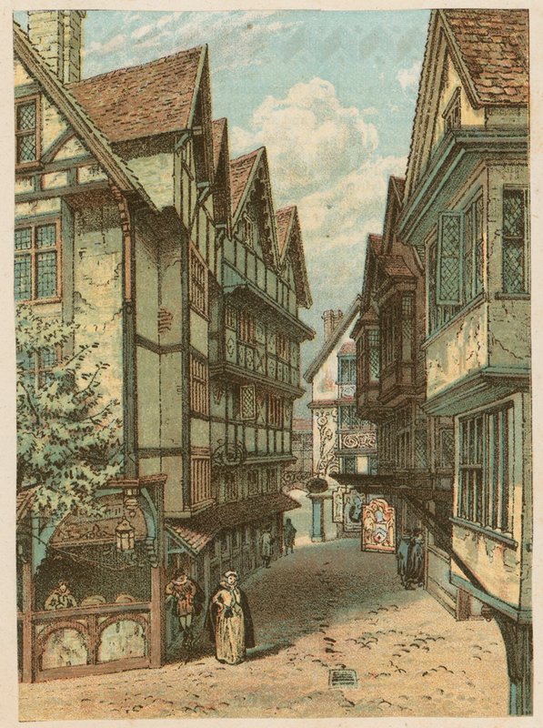 1884年南肯辛顿国际健康展：伦敦老街 作者 英语学校