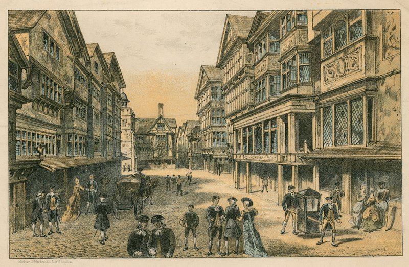 1884年南肯辛顿国际健康展：伦敦老街 作者 英语学校