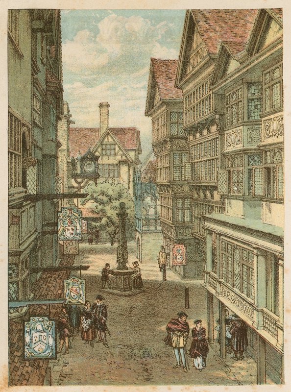 1884年南肯辛顿国际健康展：伦敦老街 作者 英语学校
