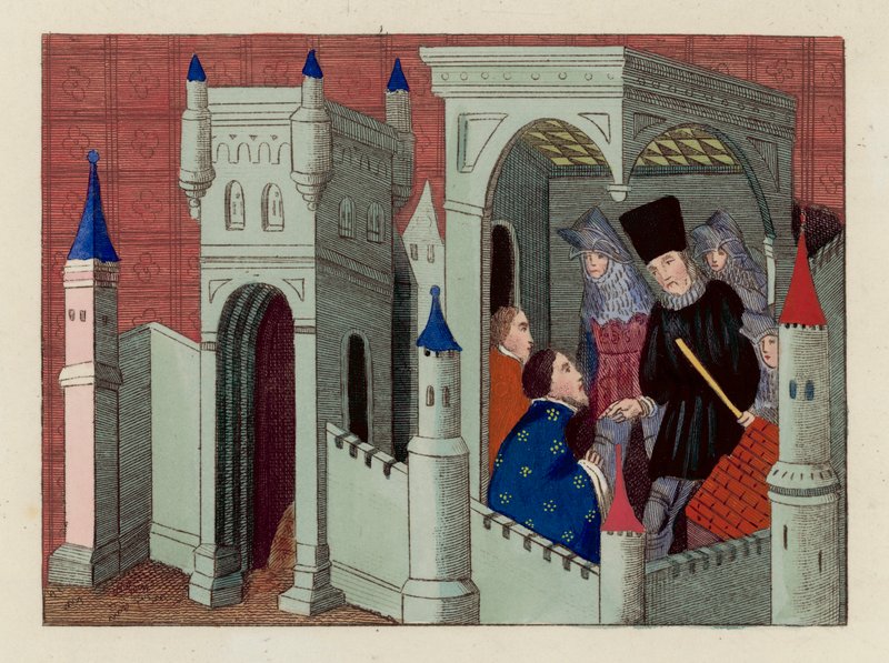 The Interview with Duke Henry (coloured engraving) 作者 英语学校