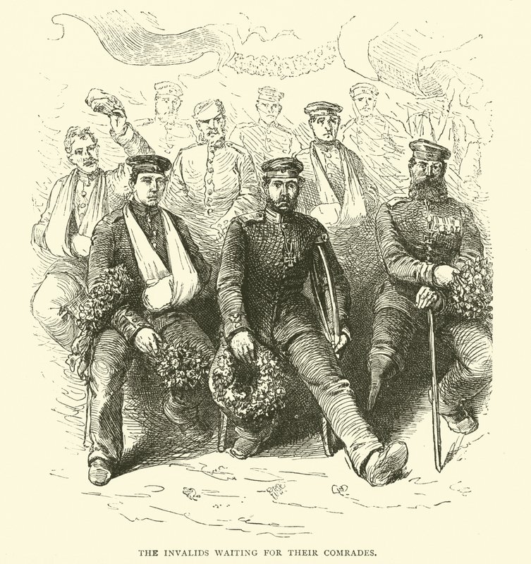 残疾人等待他们的同志，1871-2 作者 英语学校