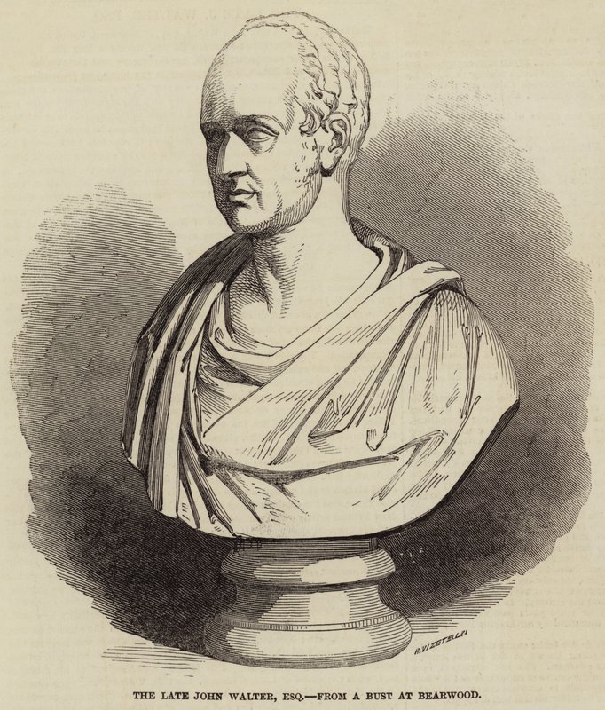 The Late John Walter, Esquire, from a Bust at Bearwood (engraving) 作者 英语学校