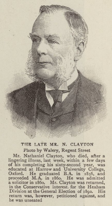 The Late Mr N Clayton (engraving) 作者 英语学校
