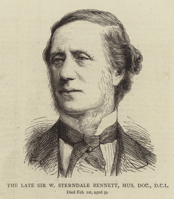 已故爵士 W Sterndale Bennett，Mus Doc，DCL（雕刻） 作者 英语学校