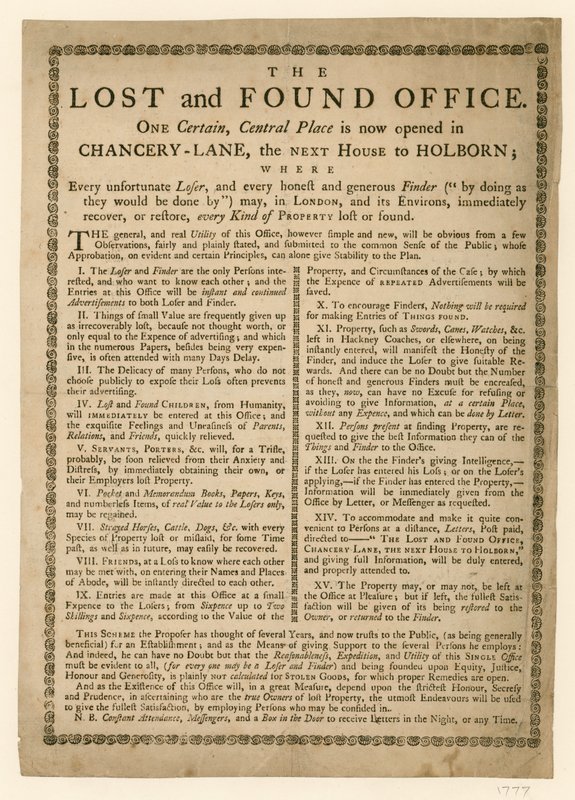 The Lost and Found办公室，伦敦Chancery Lane 作者 英语学校