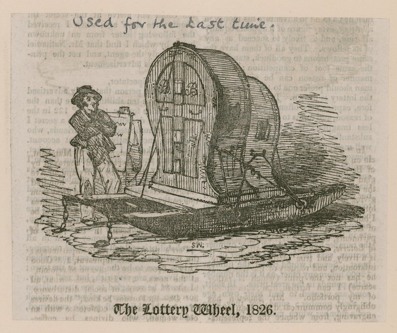 彩票轮，1826年 作者 英语学校
