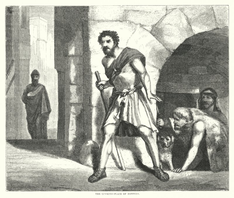 The Lurking-Place of Robbers (engraving) 作者 英语学校
