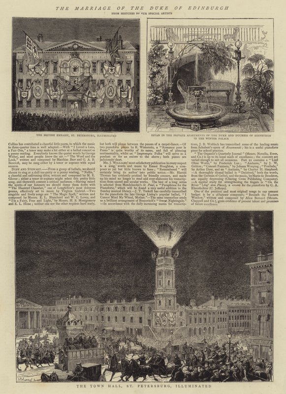 The Marriage of the Duke of Edinburgh (engraving) 作者 英语学校
