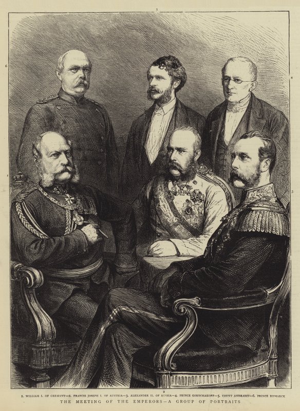 The Meeting of the Emperors, a Group of Portraits (engraving) 作者 英语学校