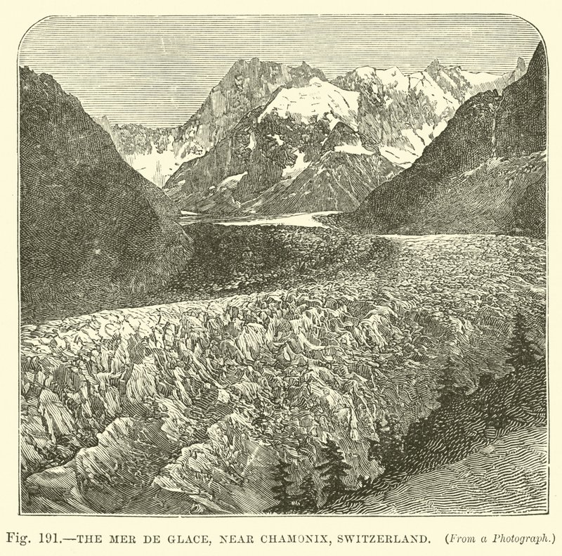 Mer de Glace，瑞士夏蒙尼附近 作者 英语学校