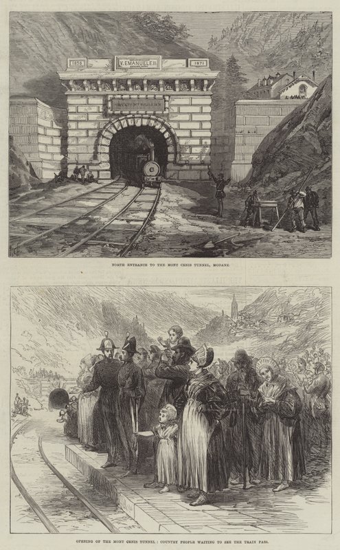 Mont Cenis 隧道 (雕刻) 作者 英语学校
