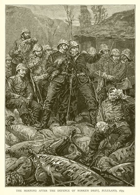 1879年，祖鲁兰的Rorkes漂移防御后的早晨 作者 英语学校