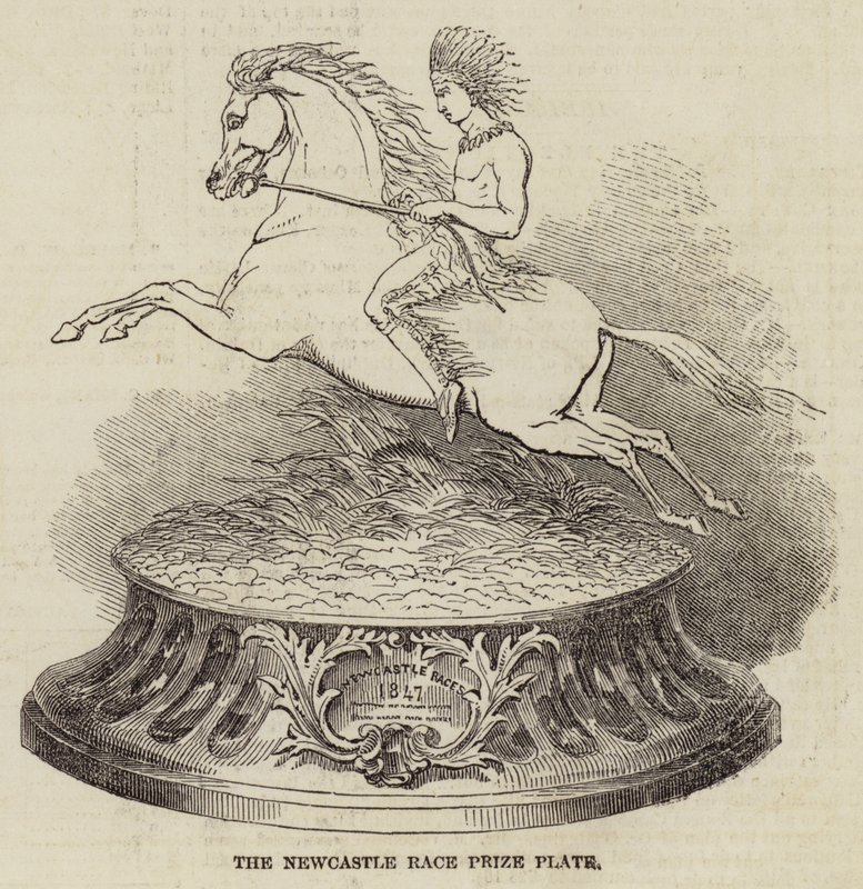 The Newcastle Race Prize Plate (engraving) 作者 英语学校
